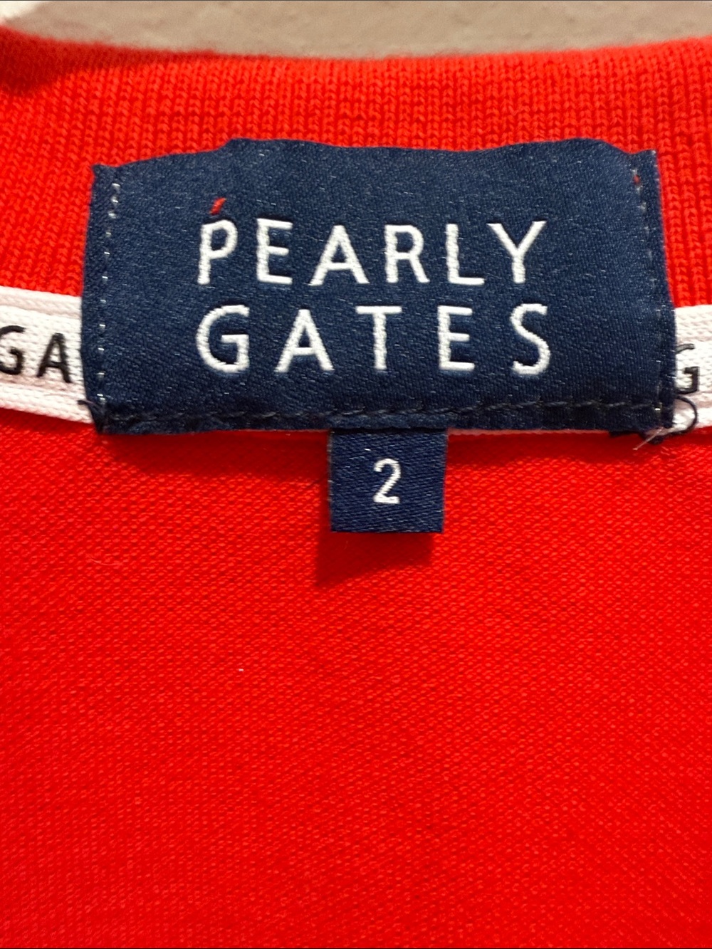 Women's Red Embroidered Golf Polo - Picture 2 of 5